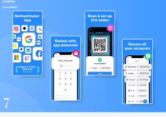 AuthOne screenshots arranged in the Figma portfolio board